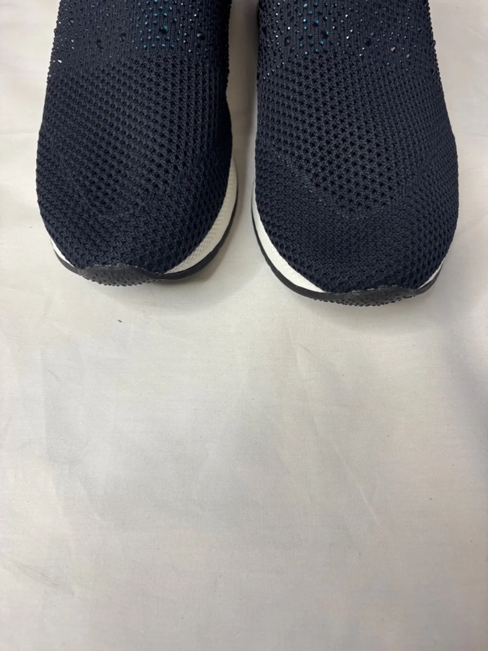 💙 Carvela Janeiro Knit Sneakers Womens US 9.5/10 Navy Chunky Sole Slip On NEW💙 - Picture 3 of 13